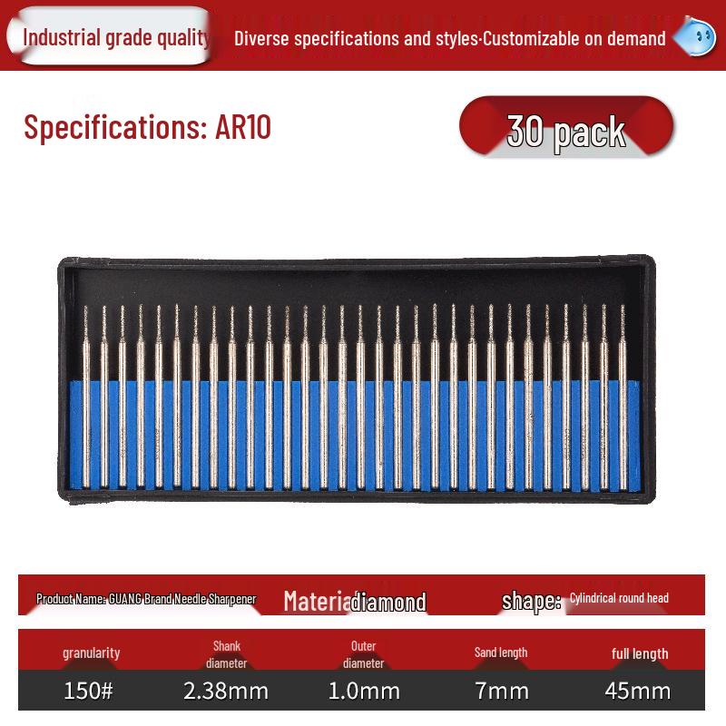 Lin Guang Diamond Electroplated Grinding Needle for Jade Carving and Mold Polishing