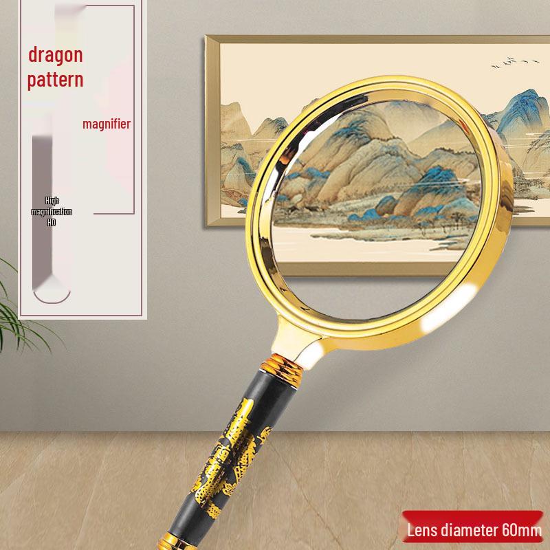 High-Power 100x Magnifying Glass: Ultra-HD Multifunctional Magnifier for Elderly Reading, Identifying, and Mobile Viewing.