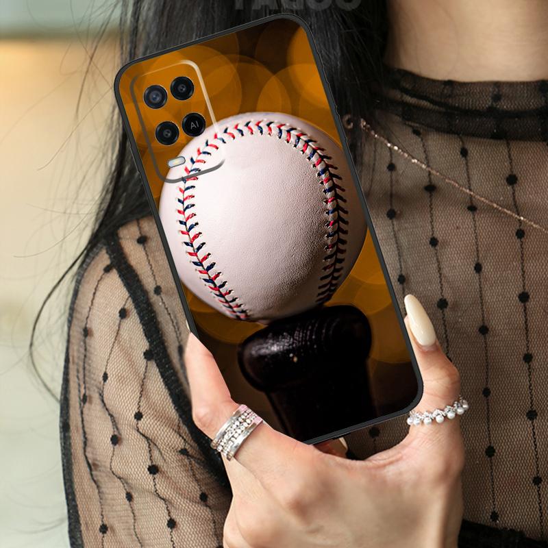 Baseball Case For Oppo A5 Pro A15 A17 A57 A77 A18 A38 A58 A78 A98 A94 A74 A54 A40 A60 A80 A96 A76 A16