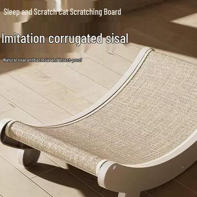 Antibacterial Sisal Cat Scratching Bed – Insect & Dandruff-Free, Durable Claw Board & Cat Toy.