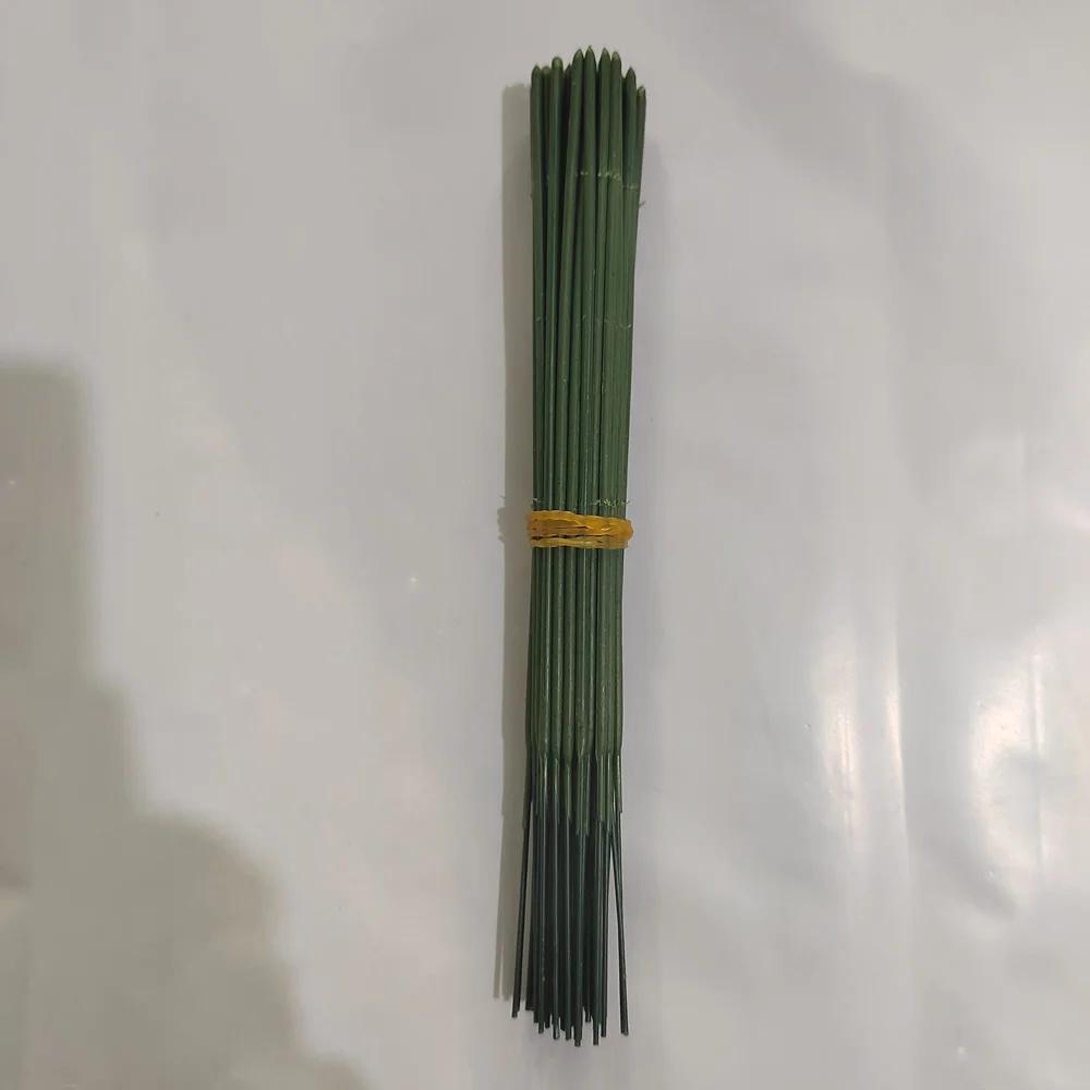 

50/200pcs Plastic-clad Iron Flower Stem For Artificial Hydrangea Rose 6.69inch Flower Head Stick Rod Wedding Decor Accessory Length 6.69inch