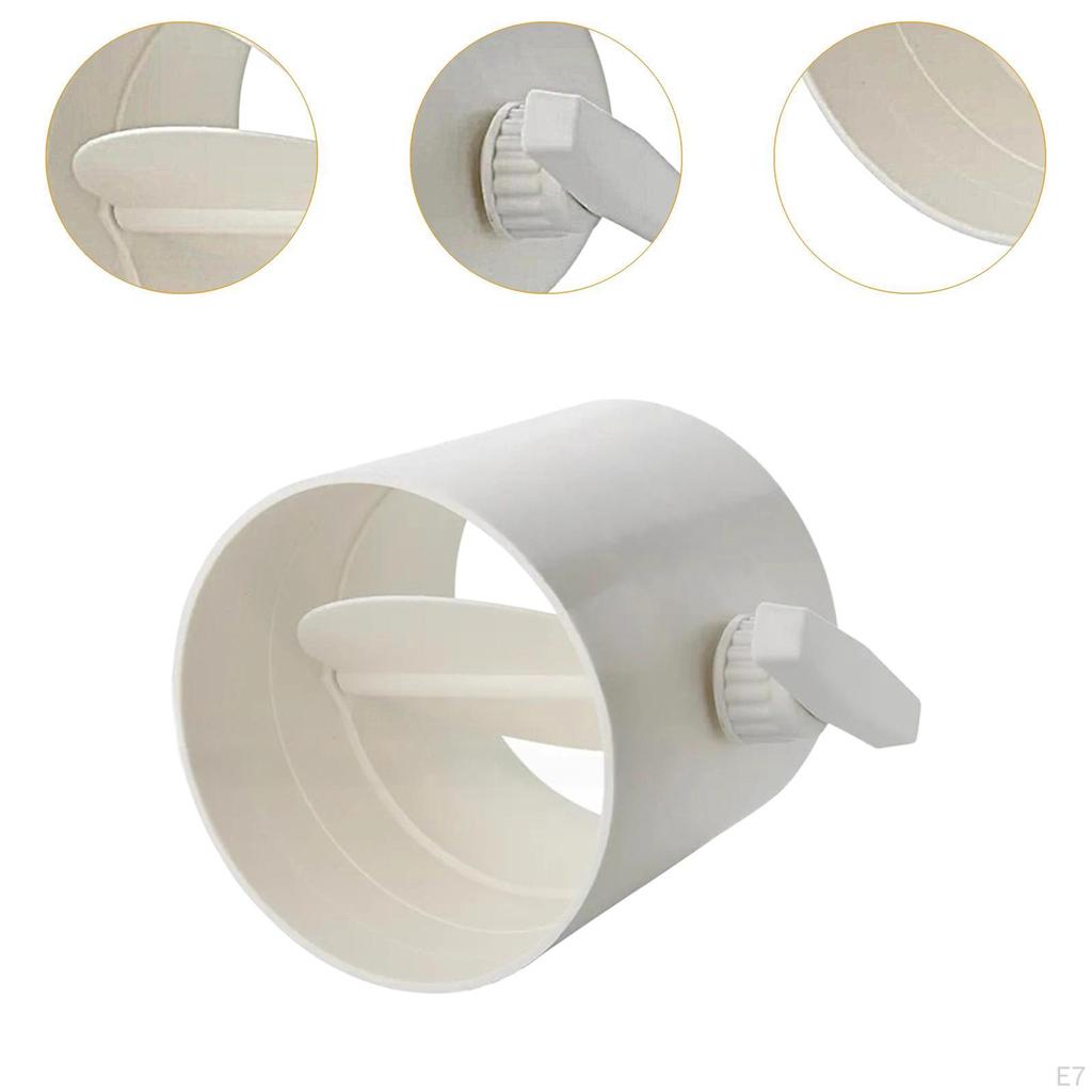 Duct Manual Volume Damper Adjustment Airflow Ducting Backdraft PVC Air Check Valve for