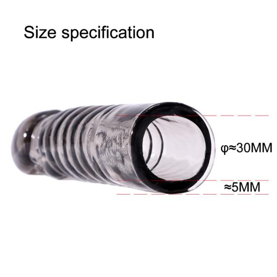 Men Transparent Condom Enlargement Thicken Lengthen Penis Sleeve Adult Sex Toy