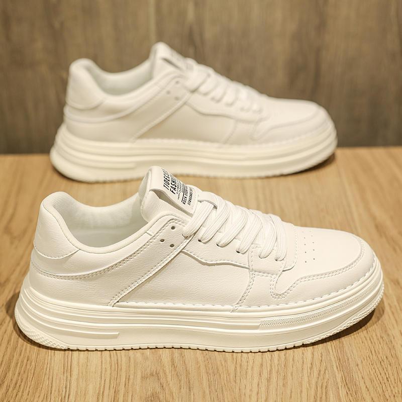 New Autumn Casual Board Shoes Leather Shoes Sports White Shoes