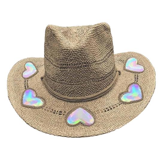Women Hat Hat Wide Brim Star Straw Bohemian Style Breathable Woven
