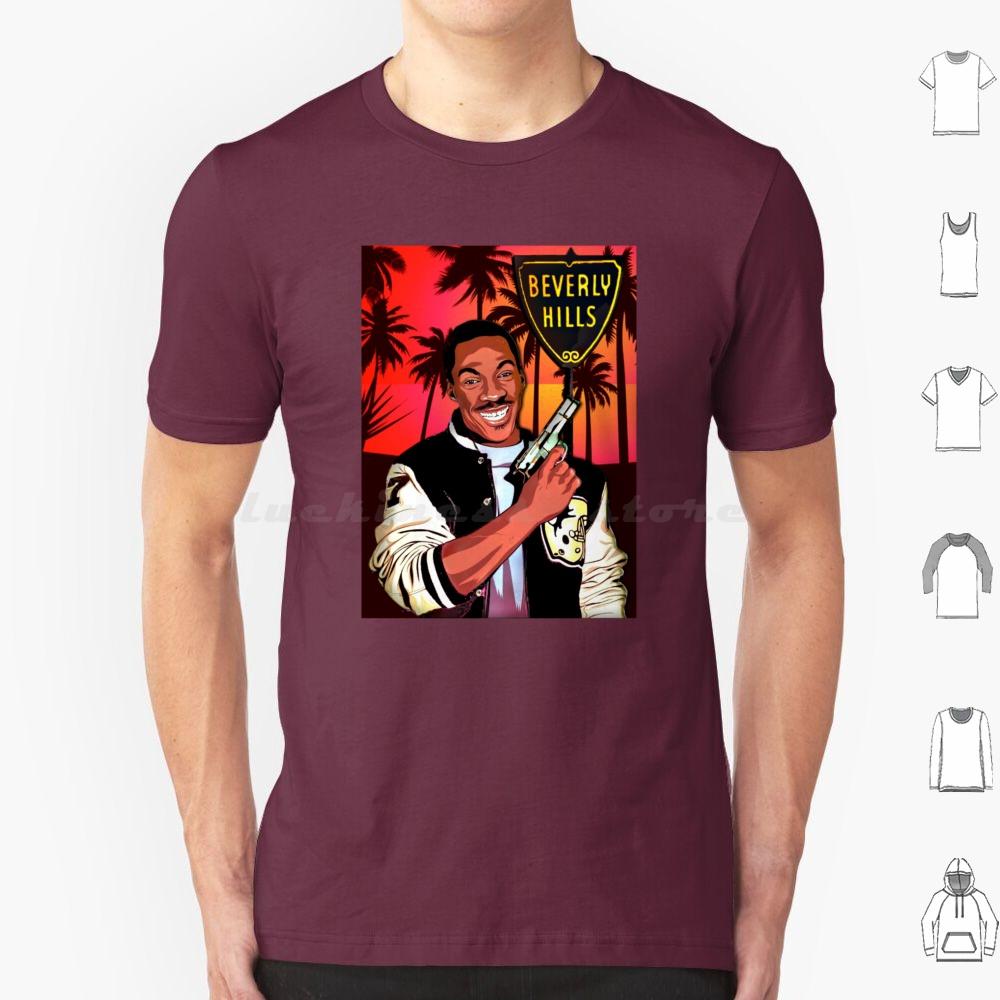 Beverly Hills Cop T Shirt Cotton Men Women DIY Print Beverly Hills Cop Eddie Murphy Comedy 80s 90s Film Movies Coming To
