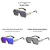 Cyberpunk Square Sunglasses With Metal Frame Uv400 For Cycling And Travel
