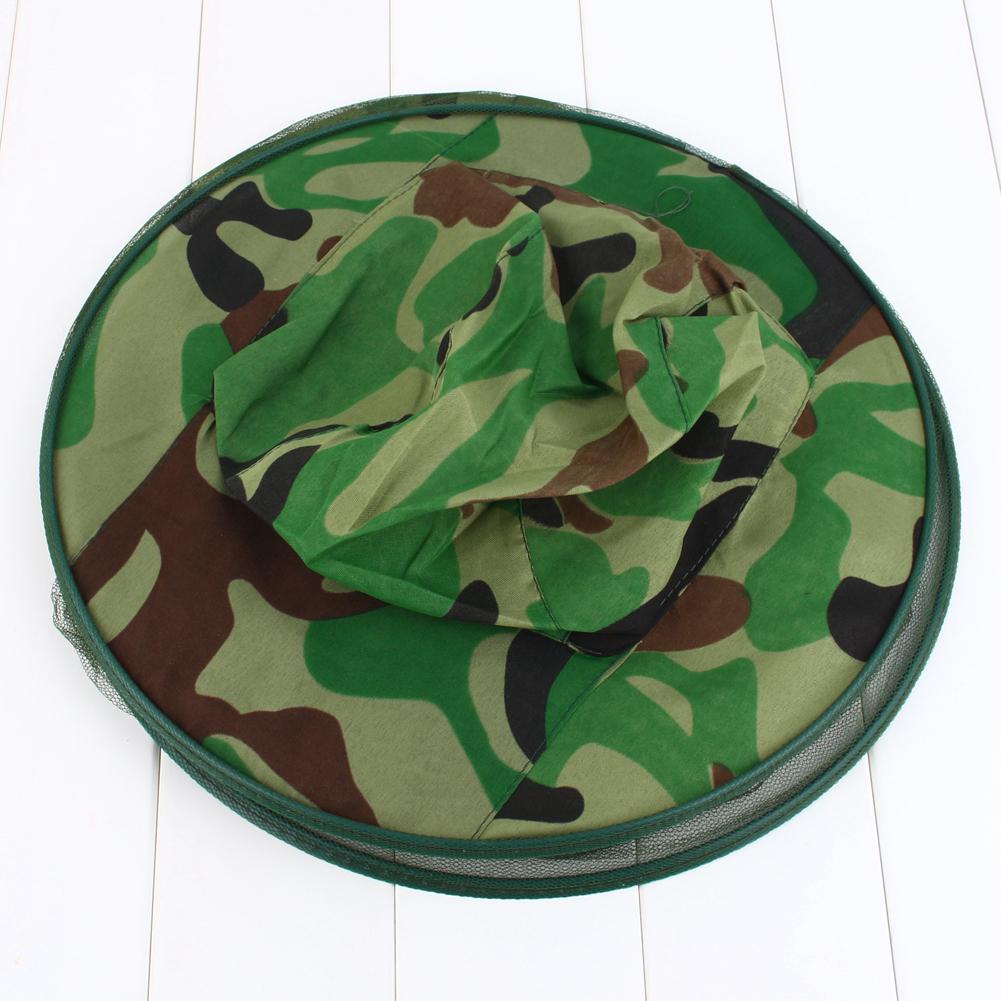 

Midge Mosquito Insect Hat Mesh Fishing Caps Head Net Face Protector Camouflage Camping Kit