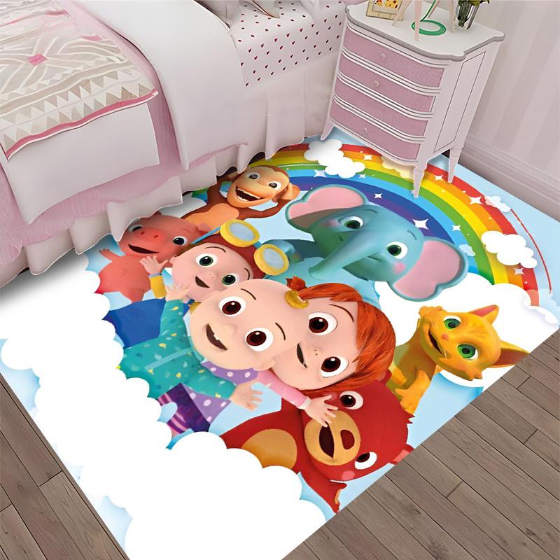 Cocomelon Printed Carpet, Rug for Office Chair Living Room Bedroom Kitchen Room Decor Gifts.