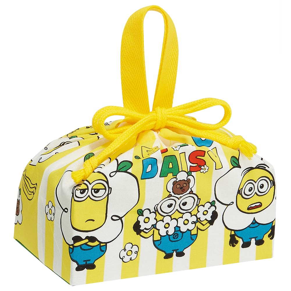 

Skater Lunch Box Drawstring Bag with Gusset Kids Made in Japan Minion 24 Boys Girls KB7 Children s