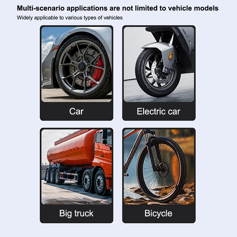Mini Keychain Style Tire Gauge Digital Lcd Display Car Tire Air Pressure Tester Meter Auto Car Motorcycle Tire Safety Alarm