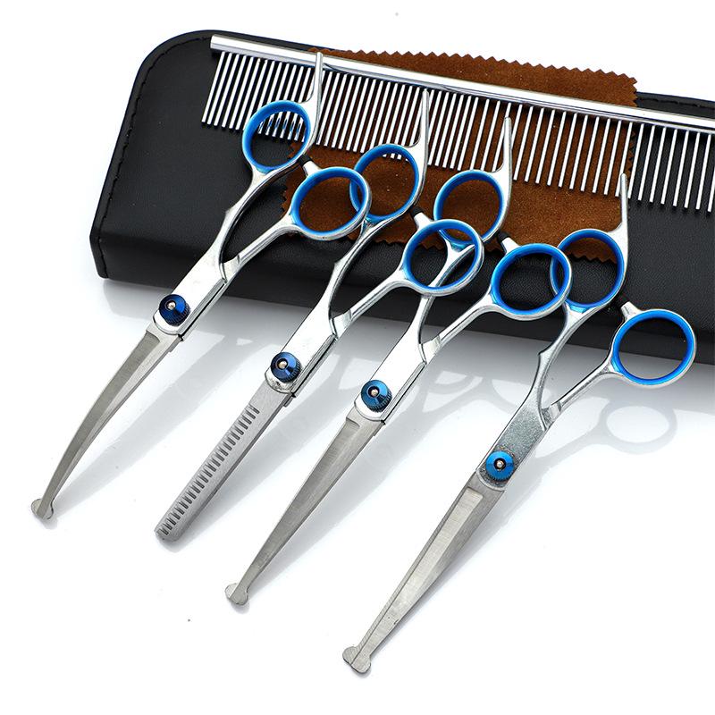 Teddy Dog 6-Inch Stainless Steel Grooming Scissors Set