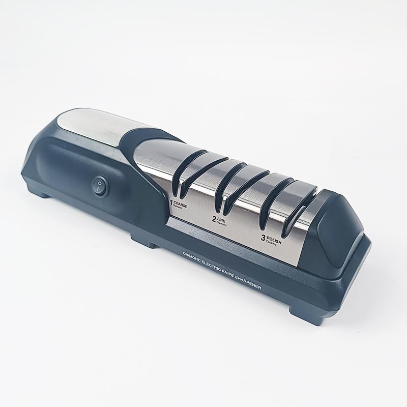 Hiamea Professional Electric Knife Sharpeners for Kitchen Knives with Diamond Abrasives and Precision Angle Guides
