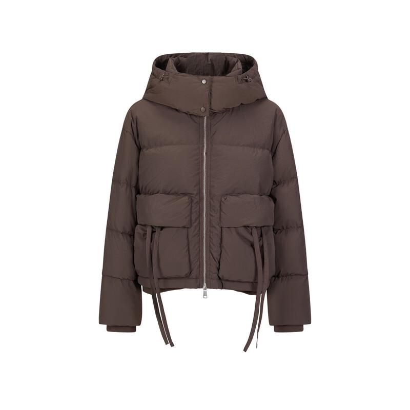 Elva' Island Women's Hooded Short Down Jacket