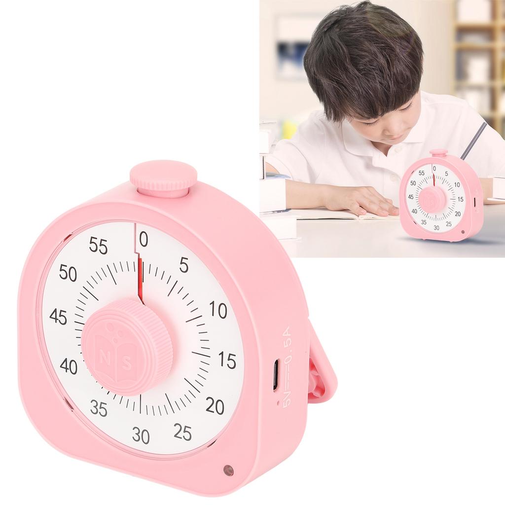 Temporizador Visual de 60 Minutos para Crianças Adultos com Dois Modos de Lembrete Modo Foco Temporizador de Sala de Aula para Casa Escola Trabalho