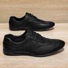 Fashion Men Business Casual Lace-up Shoes Leather Men's Comfortable Driving Flats Sneakers Shoes Quality Classic Outdoor Oxfords Shoes