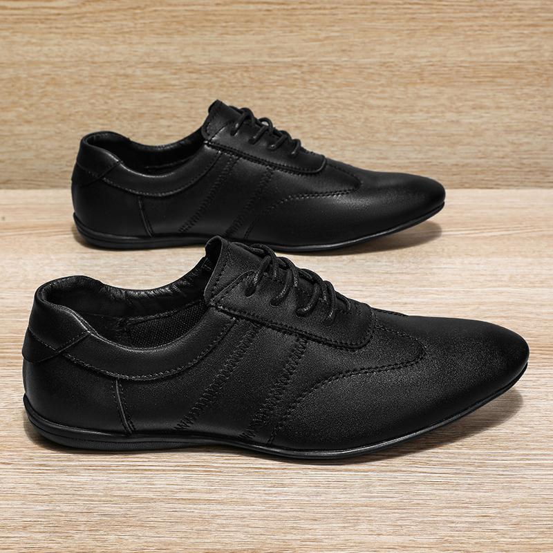 Fashion Men Business Casual Lace-up Shoes Leather Men's Comfortable Driving Flats Sneakers Shoes Quality Classic Outdoor Oxfords Shoes