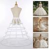 5-Reifiger Hohlkäfig Unterrock A-Linie Braut Hochzeitskleid Futter Mode Lolita Krinoline Mädchen