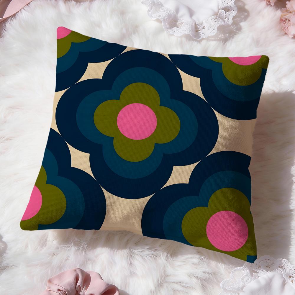 Federa Cuscino Estetica O-Orla Kiely Comfort Premium Reversibile - Design Due in Uno per Qualsiasi Stanza e Interno Auto