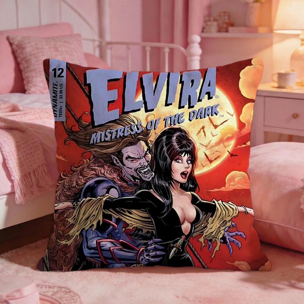 EElviraS Mistress Dark Cushion Cover Premium Comfort Reversible Pillow Cove Two In One Design For Any Room  Car Interior