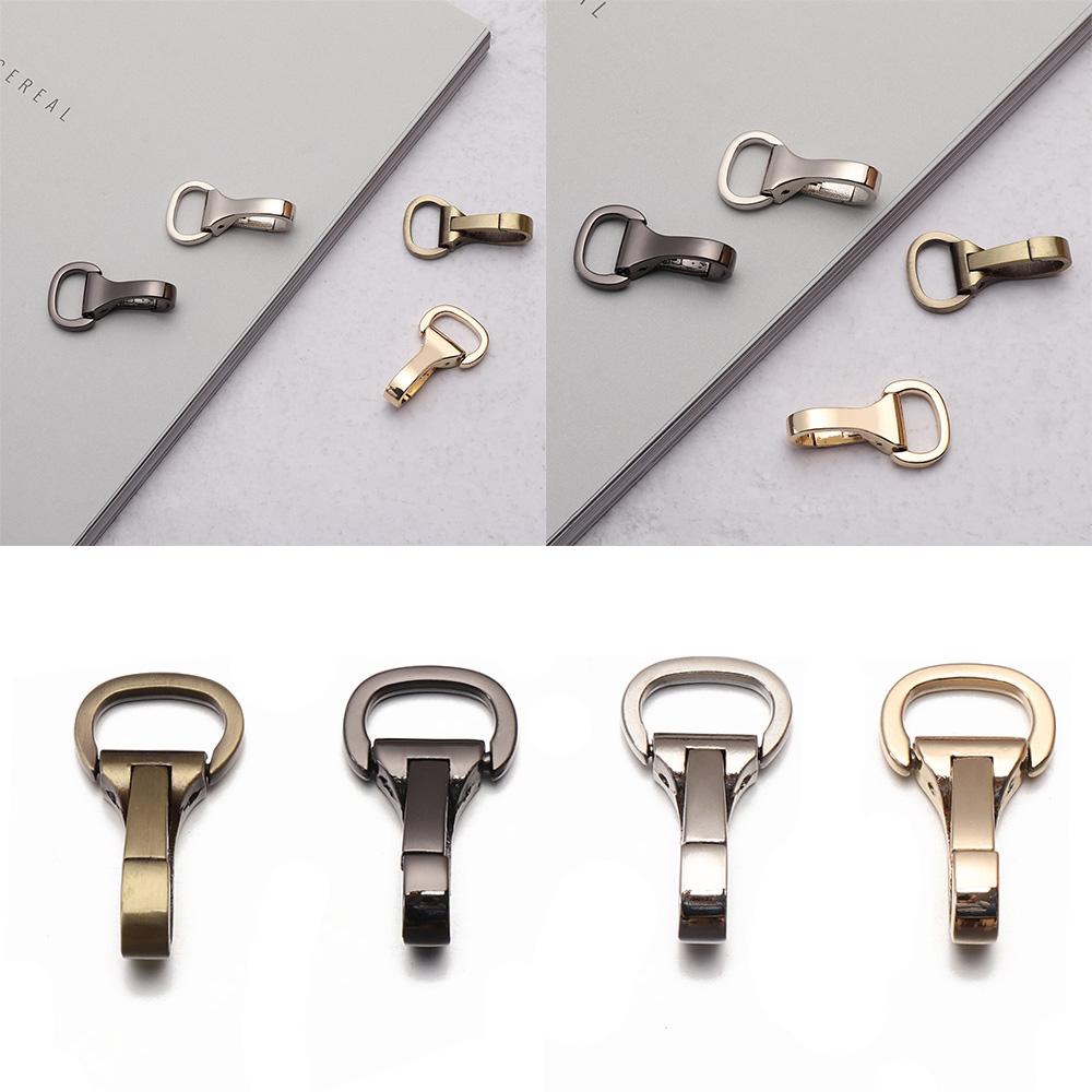 

Leather Craft Spring Gate Clip Metal Snap Hook Trigger Lobster Clasp Belt Webbing Keychain золотий