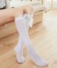 Velvet Medium Tube Socks Jk Can Be Long Or Short Ins Wind Calf Socks Black And White Socks Medium Tube Bow But Knee Socks