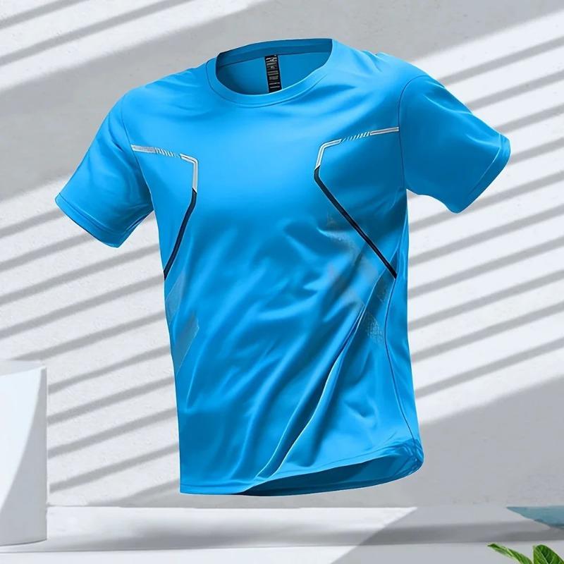 3D Print Sport Quick-dry Breathable Men T-shirt Outdoor Street Running Exercise Fitness Hiking Jersey Casual Short-sleeve Summer