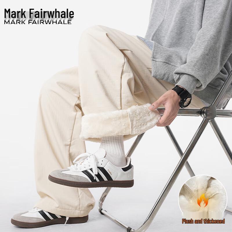 Mark Fairwhale Men's Winter Fleece Lined Straight Leg Casual Pants