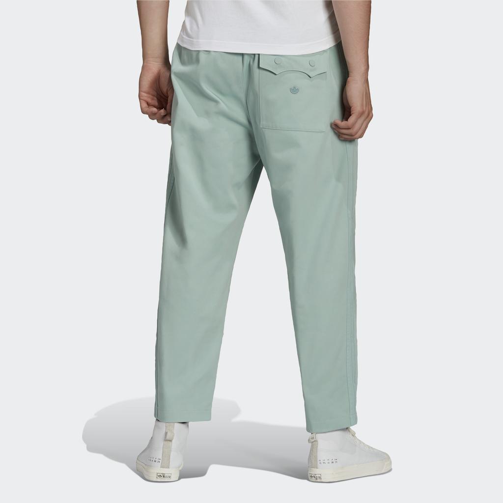 Adidas Originals Side Stripe Relaxed Knit Sweatpants Men Bottoms Light-Blue HC8603