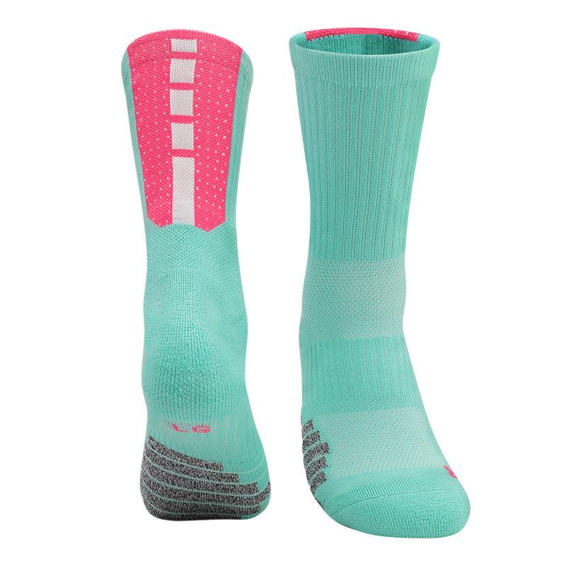 Medium Tube Basketball Socks, Thickened Towel Bottom Socks, Actual Combat Elite Socks, Sweat-Absorbing And Non-Slip Running Sports Socks