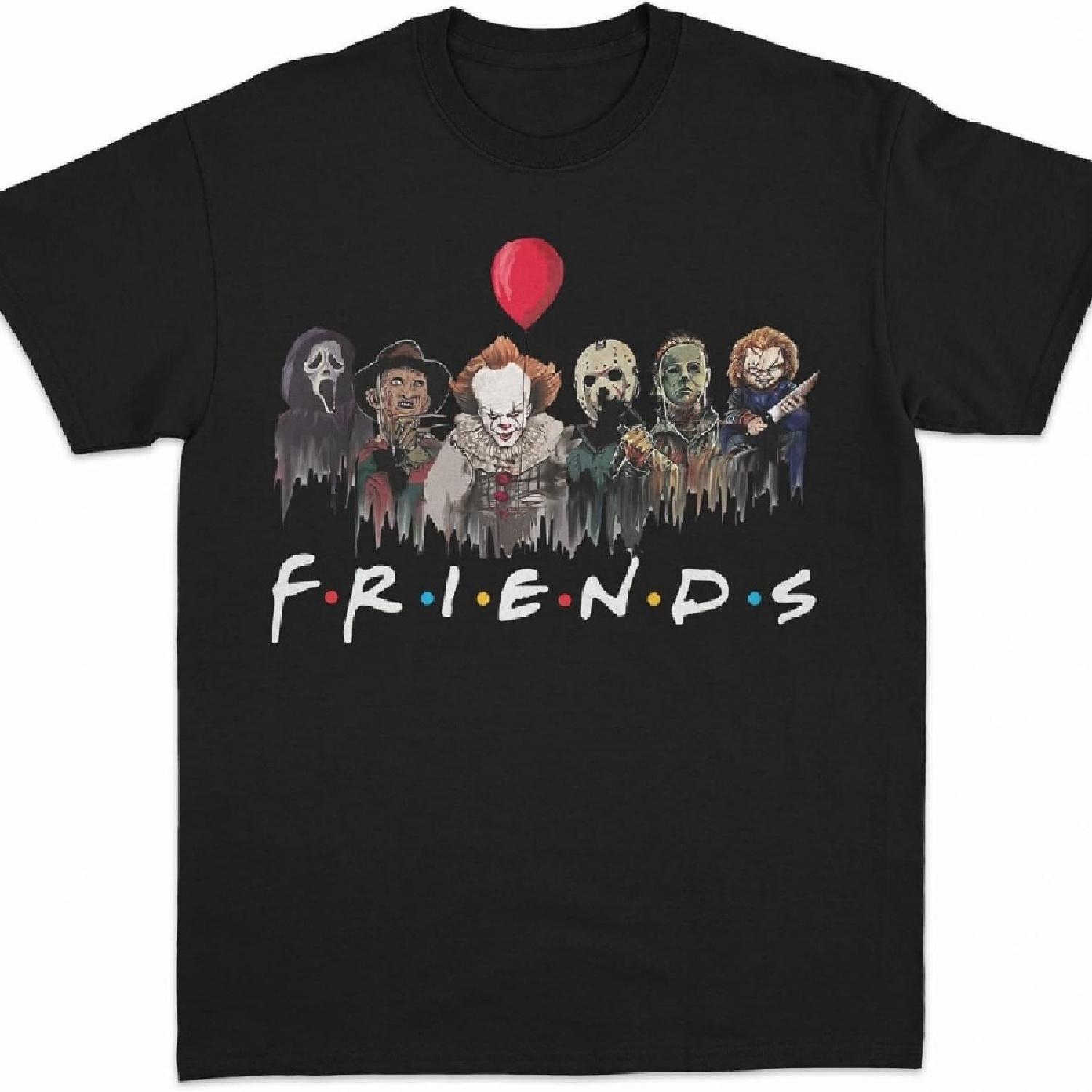 

Augety Friends Halloween T Shirt for Men Women XXXXXL
