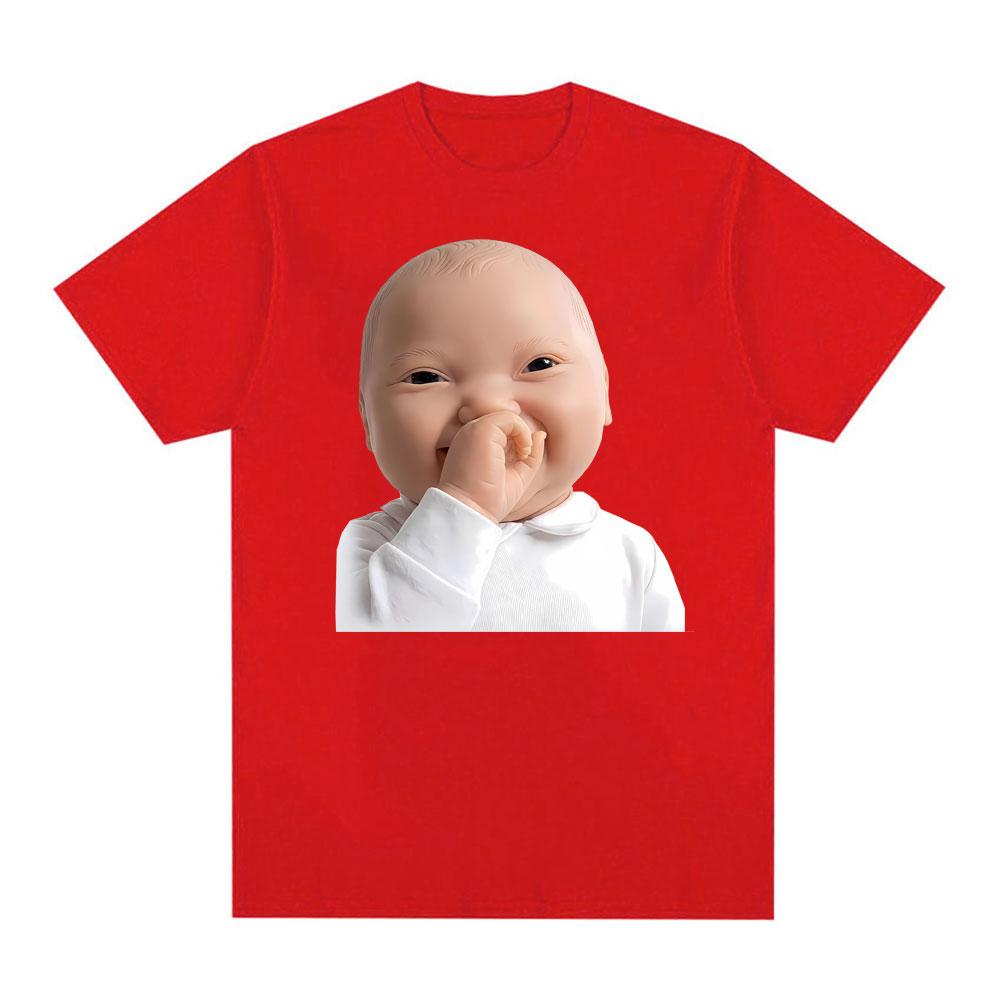 

Giggly Baby Meme Funny Graphic T Shirt Unisex Women Fashion Harajuku Tshirts 100 Cotton Oversized Short Sleeve Tshirt Streetwear S