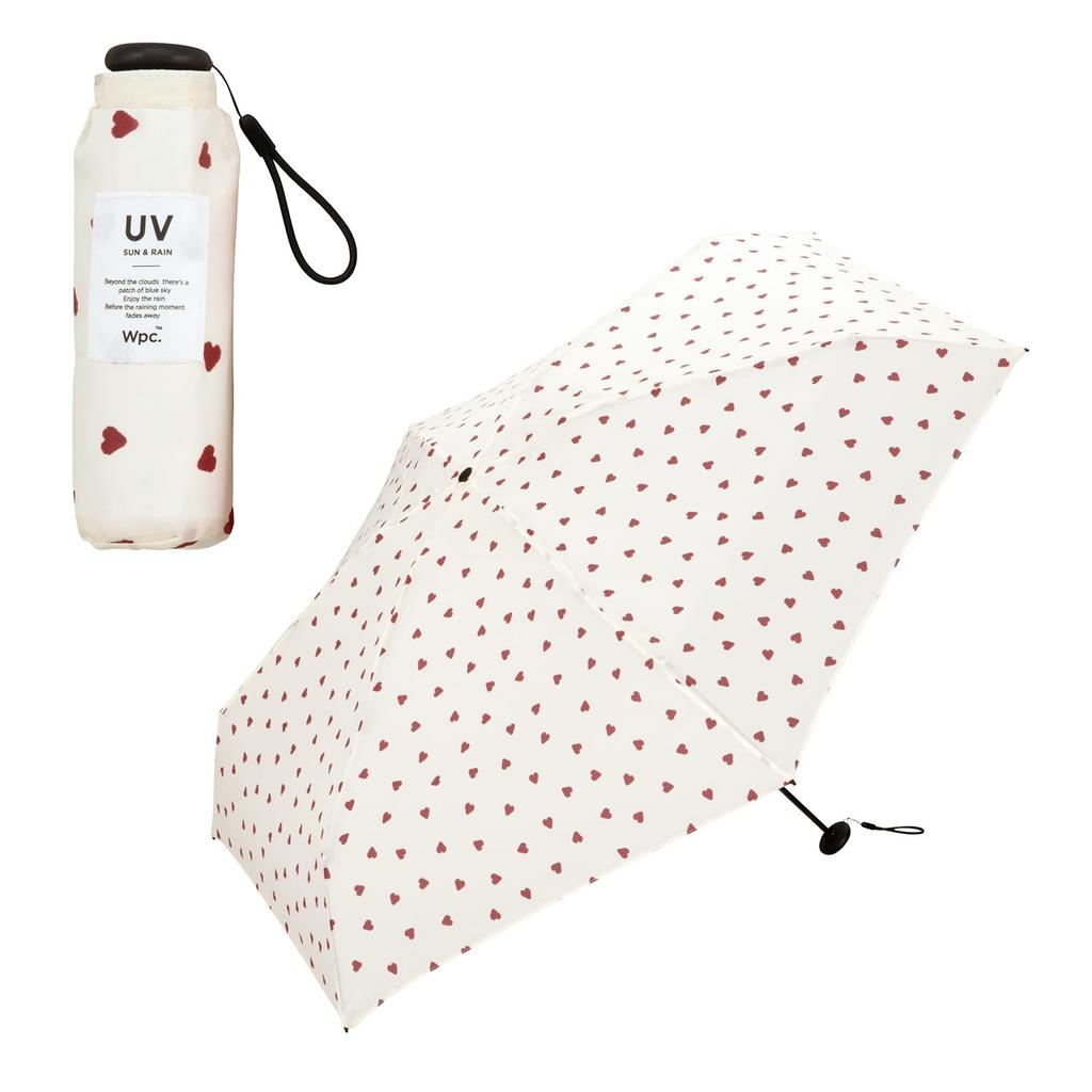 folding baby Jaggy Heart rain 50cm for for commuting to work or Wpc. Ultra-small umbrella, umbrella, Off, umbrella, ribs, 160g, lightweight, women,