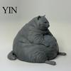 Sitting Cat Statue 3D Printed Fat Figurine, Modern for Durable Ornament Desk Decor, Animal Shape Collectible Ornament, Lovers Gift Small Sculpture