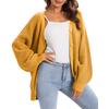 Women's Cardigan Sweater Button-Down Long Sleeve Oversized Knit Cardigans