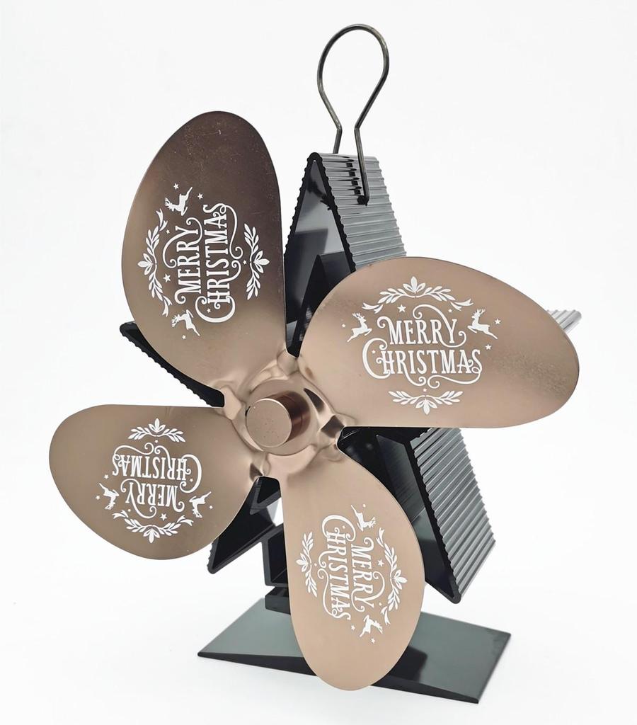 Upgraded American Wood Heat Powered Fireplace Fan for Enhanced Circulation