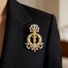Broche de Cetro con Pedrería de Moda Broche de Inspiración Vintage para Mujeres y Hombres Accesorio Elegante para Fiesta Casual Regalo Perfecto