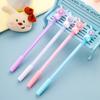 2Pcs Creative Space Bear Sequin 0.5mm Neutral Pen Cute Student Writing Water-based Pen Creative Cute Writing Supplies