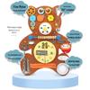 Holz Aktivitätstafel Zubehör: Pädagogisches DIY-Spielzeug für Kinder zur Förderung der Hand-Auge-Koordination und der Eltern-Kind-Interaktion