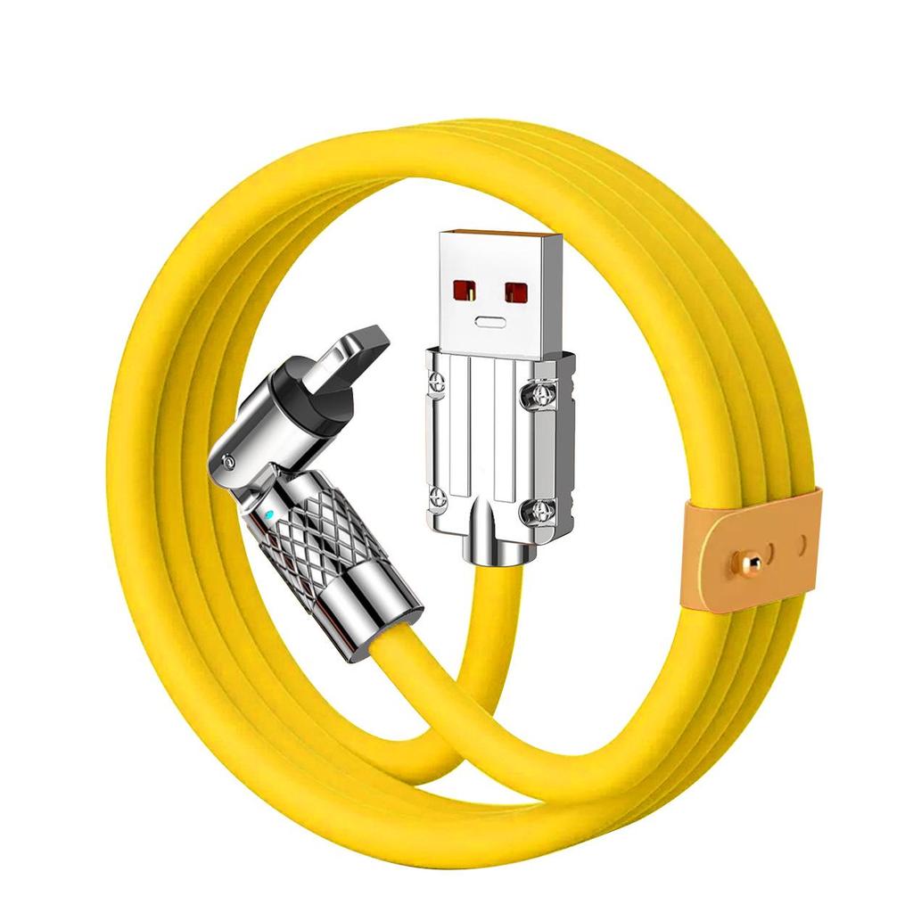2m 540° Rotating 120W Fast Charging Cable for Apple, Android & Huawei