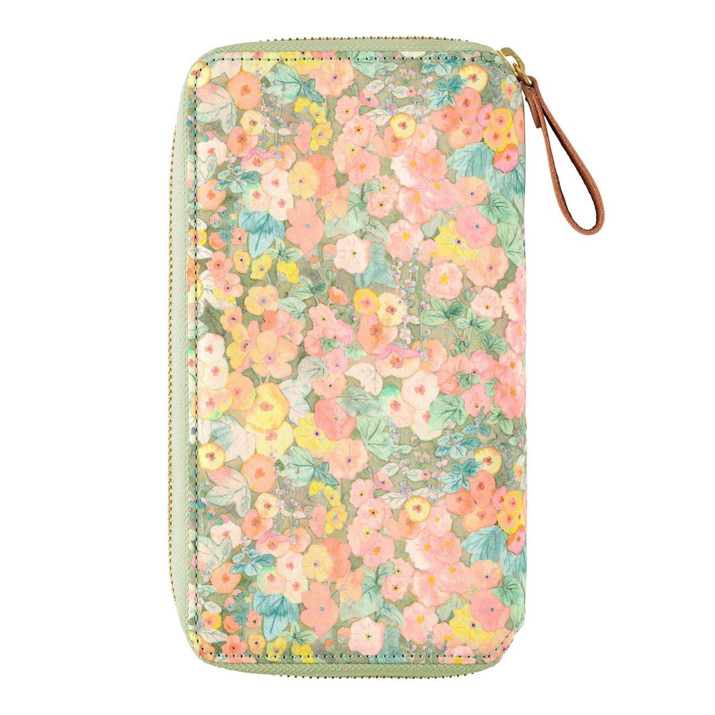 Copertă Hobonichi Techo Weeks LIBERTY FABRICS/Hollyhocks(portocale)