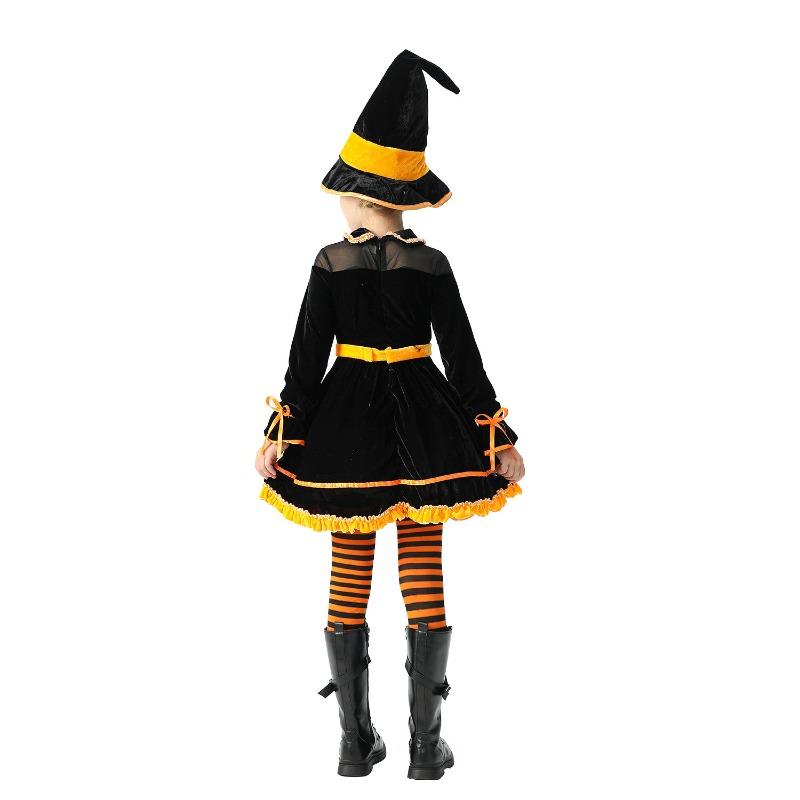 Halloween Children's Costume Pumpkin Baby Children's Costume Witch Costume Pumpkin Costume Funny Dress-up Dress