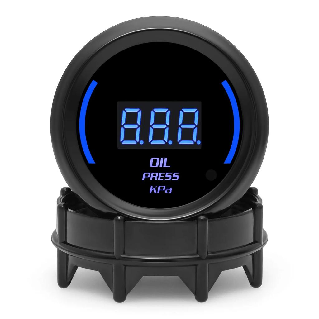 52mm Car Turbo Boost Gauge Water Temp Tachometer Oil Temp Oil Pressure Vacuum Voltmeter EXT Temp Meter With Atmosphere Light 12V