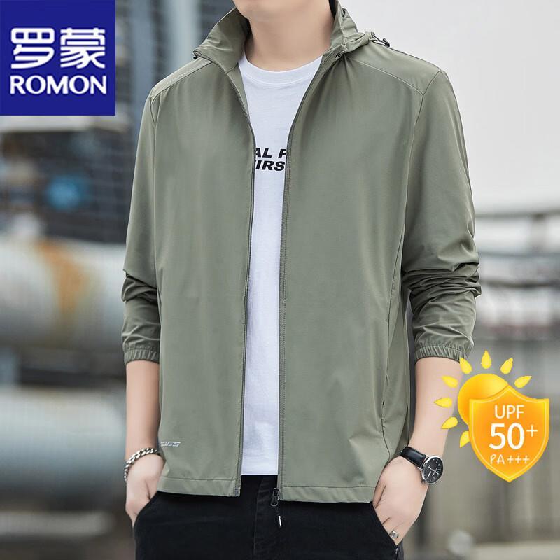 Romon Men s Ice Silk UPF50+ Sun Protection Jacket 5XL