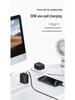 USAMS 30W GaN Retractable Compact Fast Charger for Apple & Android (EU/UK Compatible)