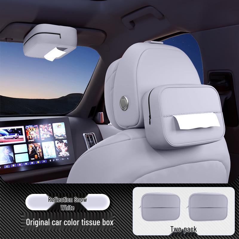 Porta Toallas de Papel para Coche Xingyao 6: Colgador de Asiento de 25 Ranuras, Bolsa de Pañuelos para Consola, Accesorio de Decoración Interior