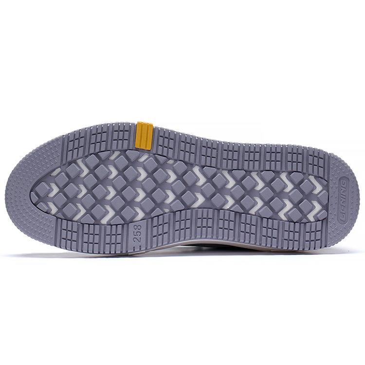 new LiNing Floating Slip Resistant Shock Absorbers Low Top Skateboard Shoes Men's Microcrystalline Gray