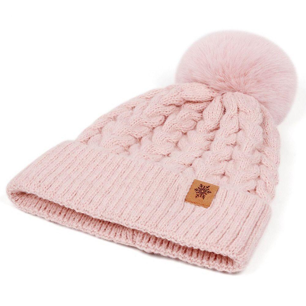 Solid Color Women Hat Scarf Gloves Set Beanie Hat Winter Knit Gloves Set  Winter Season