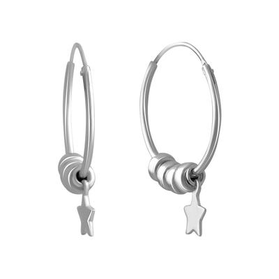 Silver Earrings Without Stones (2134329)