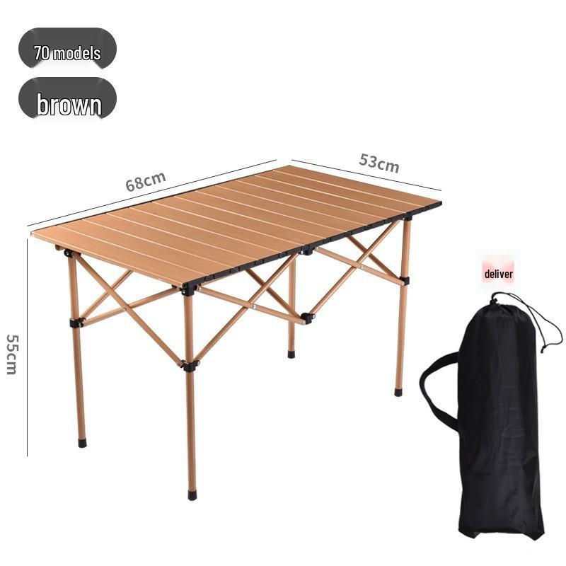 Portable Outdoor Aluminum Folding Table and Chair Set for Camping and Picnics